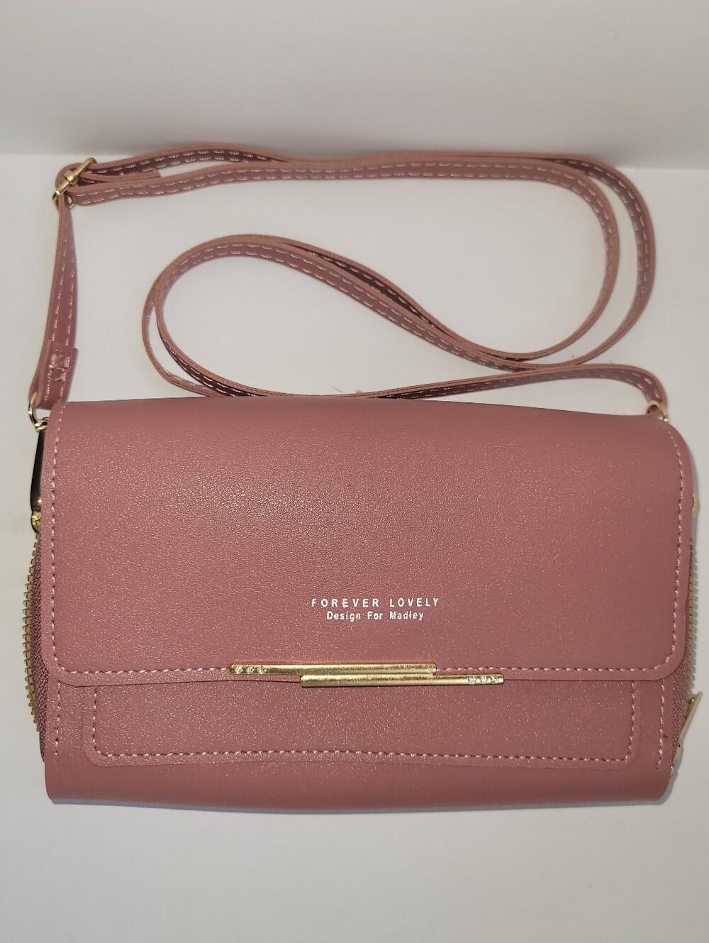 Forever Lovely Design For Madley Wallet Handbag Coverts to Crossbody Purse Pink